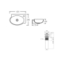 Раковина Qtap Leo 420x280x150 White з донним клапаном PU02O (QT11115011RWN47333) - 7