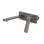Смеситель для раковины Qtap Slavonice скрытого монтажа Gunmetal Black PVD (QTSLA273GMB45920) - 2