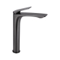 Смеситель для раковины Qtap Vlasta New высокий Gunmetal Black PVD (QTVLA269GMB45653) - 1