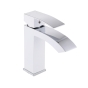 Смеситель для раковины Qtap Swan Cascada Chrome/White (QTSWA270CRW45568) - 1
