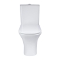 Унітаз-компакт Qtap Presto Quadro безободковий з сидінням Soft-close (QT24221215AW) - 2