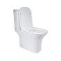 Унітаз-компакт Qtap Presto Quadro безободковий з сидінням Soft-close (QT24221215AW) - 4