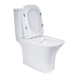 Унітаз-компакт Qtap Presto Quadro безободковий з сидінням Soft-close (QT24221215AW) - 5