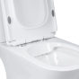 Унітаз-компакт Qtap Presto Quadro безободковий з сидінням Soft-close (QT24221215AW) - 6