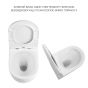 Унітаз підвісний Qtap Robin Ultra Quiet із сидінням Soft-close 520x365x365 мм White (QT13332381AW) - 6