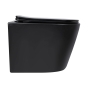 Унитаз подвесной Qtap Scorpio Ultra Quiet с сиденьем Soft-Close Matt Black (QT14332380AMB) - 2