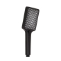 Лійка для ручного душу Qtap Rucni 140x95 прямокутна Black Matt (QTRUC125BLM45959) - 1