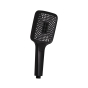 Лійка для ручного душу Qtap Rucni 140x110 прямокутна Black Matt (QTRUC125BLM45955) - 1
