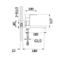 Смеситель для ванны Lidz Dozorca 005 k35 Chrome (LDDOZ0051CRM45404) - 6