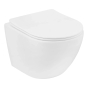 Комплект 4 в 1: Инсталляция Grohe Rapid SL 3 в 1 38772001 + Унитаз безободковый Kroner Harz WHI483632 TORNADO с сиденьем Slim Duroplast / Soft-close / Quick relase KH483632WHIT (CV033824) - 3