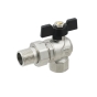 Кран шаровый Raftec BLACK DN15 НВ 1/2" бабочка DRBS1-U RAF67752 - 1