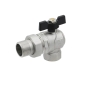 Кран шаровый Raftec BLACK DN20 ВН 3/4" бабочка DRBS2-U RAF67753 - 1