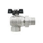 Кран шаровый Raftec BLACK DN25 ВН 1" бабочка DRBS3-U RAF67755 - 3