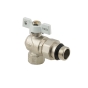 Кран кутовий з американкою Raftec WHITE DN15 1/2" з антипротечкою метелик WRBS-1 (RAF71760) - 3