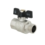 Кран шаровый Raftec BLACK PN40 НВ 1/2" бабочка DRB11 (RAF39499) - 1