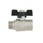 Кран шаровый Raftec BLACK PN40 НВ 1/2" бабочка DRB11 (RAF39499) - 3