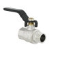 Кран шаровый Raftec BLACK PN40 НВ 1/2" ручка DRH11 (RAF50402) - 1