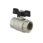 Кран шаровый Raftec BLACK PN40 ВВ 1" бабочка DRB3 (RAF51389) - 1