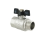 Кран шаровый Raftec BLACK PN20 НВ 3/4" бабочка DRB21 (RAF50230) - 1
