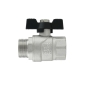Кран шаровый Raftec BLACK PN20 НВ 3/4" бабочка DRB21 (RAF50230) - 4