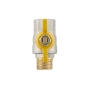 Кран шаровый Raftec YELLOW PN40 НВ 1/2" бабочка GRB11 (RAF39508) - 3