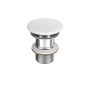 Донний клапан Cersanit Larga Click-Clack без переливу, білий ew (K11-2376) - 1