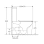 Унітаз-компакт Mixxus Premium Bevel-0402-R система змиву RIMLESS (MP6474) - 5