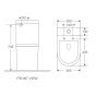 Унітаз-компакт Mixxus Premium Ellipse-0401-T1, система змиву Tornado1.0 (MP6467) - 5
