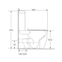 Унітаз-компакт Mixxus Premium Ellipse-0402-R система змиву RIMLESS (MP6468) - 5