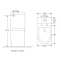 Унитаз-компакт Mixxus Premium Bevel-0401-T1 система смыва Tornado 1.0 (MP6473) - 5
