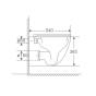 Унітаз підвісний Mixxus Premium Ellipse-0304-R система змиву Rimless (MP6466) - 5