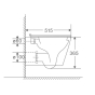 Унітаз підвісний Mixxus Premium Bevel-0301-R система змиву RIMLESS (MP6470) - 6