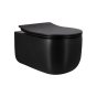 Комплект: Qtap Taurus Ultra Quiet унитаз подвесной QT2433084EUQMB + Nest комплект инсталляции 4в1 (Клавиша круглая White) QT0133M425 + QT0111M11110W (QT2433084EUQMB46178) - 2