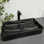 Умивальник накладний VBI Triest Black Stone Matt (VBI-012703) - 3