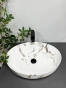 Умивальник накладний VBI Udine Carrara Shiny Gloss (VBI-012101) - 3