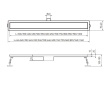 Душовий трап KOER FD20-70x600 (KR3270) - 5