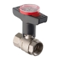 Кран шаровой с пластиковой ручкой и термометром KOER KR.240 - 1" ГГ (KR3119) - 1