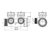 Коллектор вентильный с адаптером KOER KR.1127-2 - 1"x2 - 3/4 WAYS евроконус-плоскость (KR4946) - 2