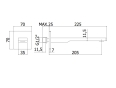 Настінний вилив L=205 Paffoni Elys, хром (ZBOC121CR) - 2