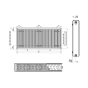 Сталевий радіатор REIGER 500/22х1600 (6548959) - 3