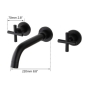 Змішувач для умивальника WEZER VAL10-10-BLACK - 3