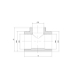Трійник перехідний Thermo Alliance 40*32*40 (DSC106) - 3