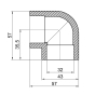 Кутник Thermo Alliance 32*(90) (DSE003) - 3