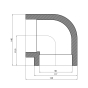 Кутник Thermo Alliance 90*(90) (DSE008) - 3