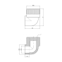 Кутник Thermo Alliance 32*1"в (DSE206) - 3