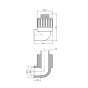 Кутник Thermo Alliance 20*1/2н (DSE4015) - 3