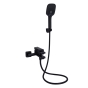 Смеситель для ванны c душевым гарнитуром Qtap Gemini Black Matt (QTGEM259BLM45682) - 1