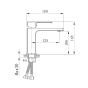 Смеситель для раковины Qtap Gemini Black Matt (QTGEM270BLM45674) - 4