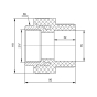 Муфта PPR Blue Ocean 75х2" 1/2 ВР (BOHTIA7507XXX) - 2