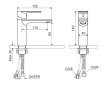 Смеситель для раковины Excellent Glad золото (ARNL.1101GL) - 2